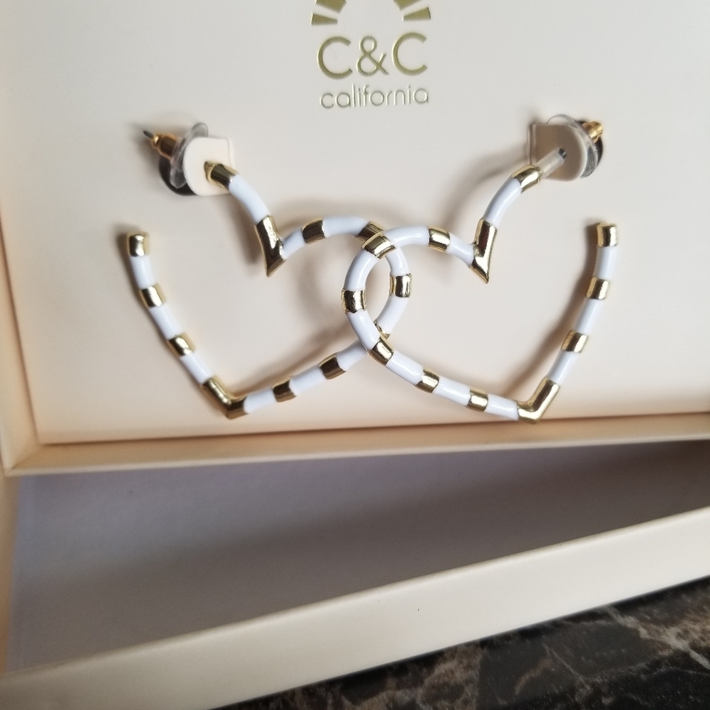 New hoop heart Earrings